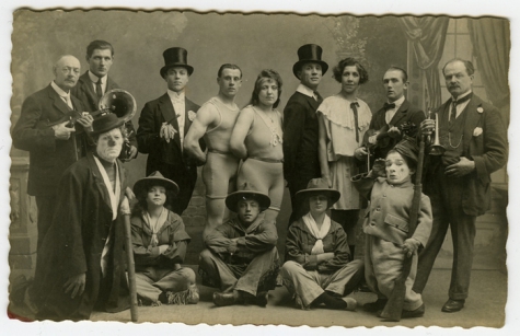 Artiesten en muzikanten Circus Tondeurs, Sint-Lievens-Houtem, 1925