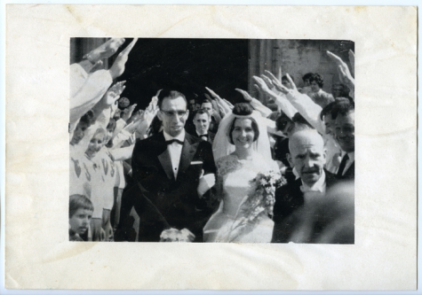 Huwelijk Roger Moens van &#039;Vlierzele Sportief&#039;, Sint-Lievens-Houtem, 1961