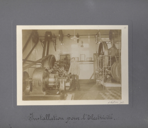 Installatie elektriciteit, Caritasinstituut, Melle, 1910-1915