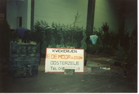 Opbouw boomkwekerij De Moor op Gentse Floraliën, jaren 1970
