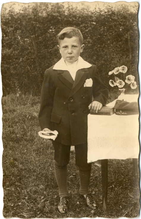 Albert Verbrugghen als kind, Oosterzele