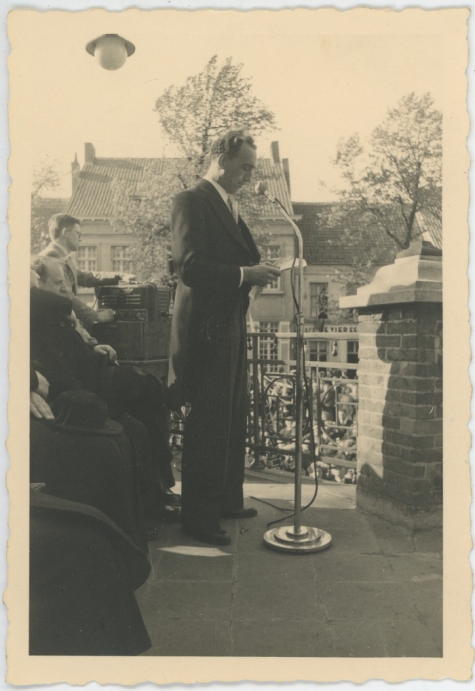 Toespraak burgemeester Jean De Schryver bij zijn inhuldiging, Lochristi, 1947