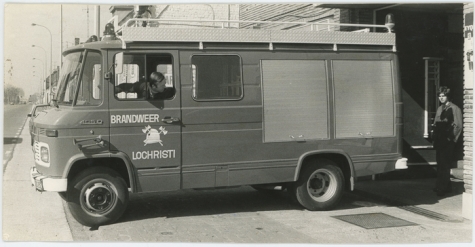 Nieuwe brandweerwagen, Lochristi, 1978