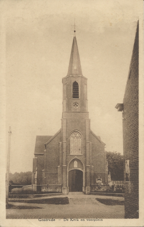 Gontrode - De Kerk en voorplein