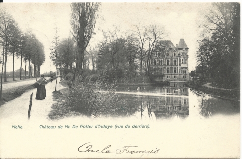 Melle. Château de Mr. De Potter d'Indoye (vue de derrière)