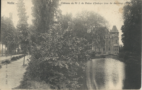 Melle - Chateau de Mr. J. de Potter d'Indoye (vue de derrière)
