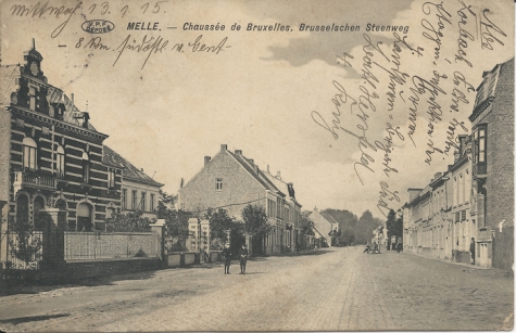 MELLE. - Chaussée de Bruxelles, Brusselschen steenweg