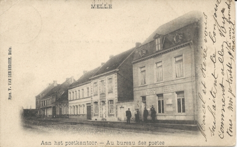 MELLE / Aan het postkantoor. - Au bureau des postes