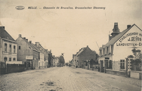 MELLE. - Chaussée de Bruxelles, Brusselschen Steenweg