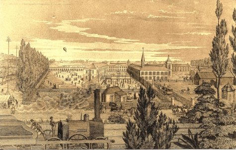 Maison de Melle lez-Gand / La Maison de Melle en 1837.