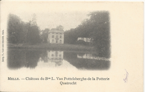 MELLE. - Château du Bon L. van Pottelsberghe .. de la Potterie / Quatrecht