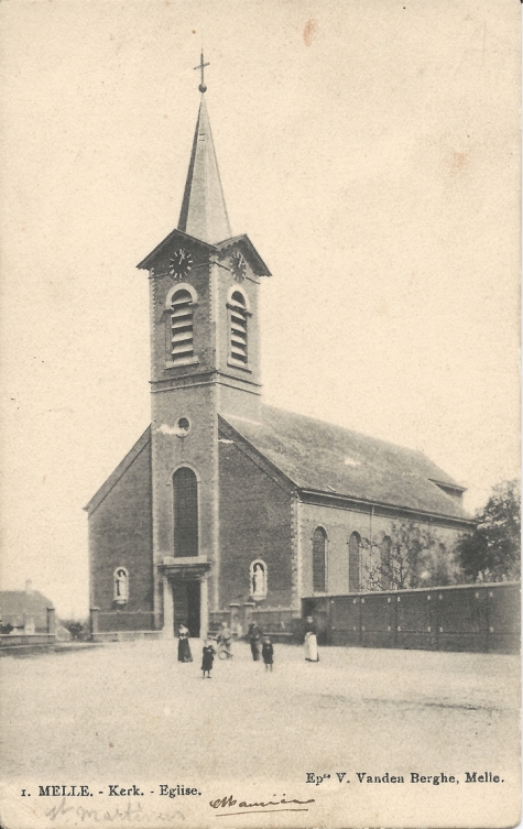 1. MELLE. - Kerk. - Eglise.