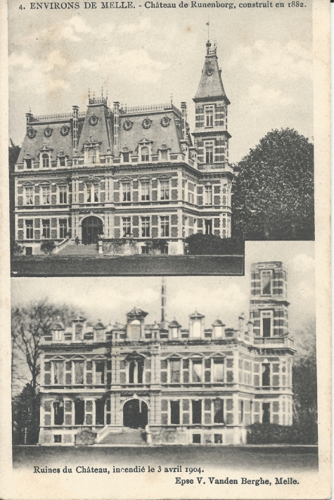4. ENVIRONS DE MELLE - Château de Runenborg, construit en 1882 / Ruines …..