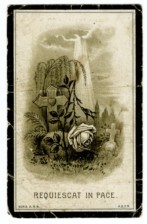 Bidprentje van Alois Gaston De Buysscher, St- Lievens- Houtem, 1921