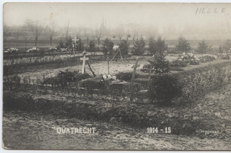 Duits kerkhof, Kwatrecht, Melle, 1914