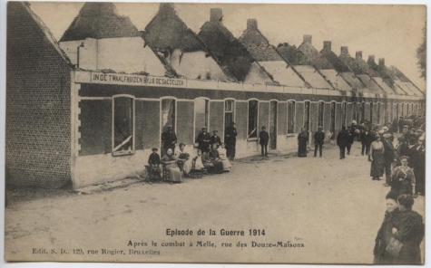 Straat der twaalf huizen, Melle, 1914