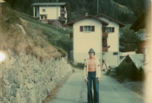 Gemeenteraadslid Dr. Pascal Fermon op reis in Zwitserland, 1975