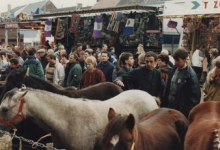 Paarden op Houtem Jaarmarkt, Sint-Lievens-Houtem, 1995