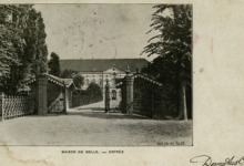 Ingang tot het hoofdgebouw in 1908
College Melle
