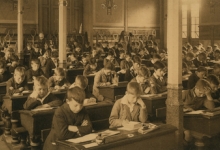 Studiezaal van de lagere afdeling in 1932
College Melle