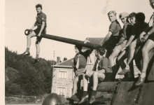 Chiro Melle, op de loop van een tank, Bastogne, 1962