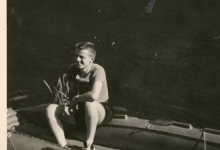 Chiro Melle, in de rubberboot, Frahan, Ardennen, 1962