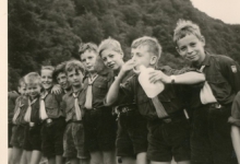 Chiro Melle, introductie van de plastic drinkbus, Frahan, Ardennen, 1962