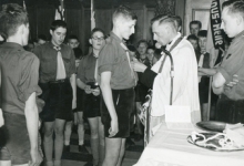 Chiro Melle, leidingsteken opgespeld, Melle, 1961