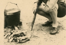 Chiro Melle, koken op houtvuur, 1943- 1947