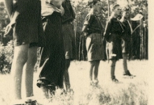Chiro Melle, op kamp, vlaggengroet, 1943- 1947