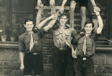 Chiro Melle bouwt piramide, 1950