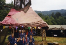 Thematent op kamp chiro Geertrui, Maboge, 2001
