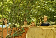 Bouw hudo op kamp, Manderfeld, 1973 