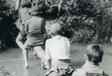 Rakkers chiro Melle steken beek over, Ardennen, 1975-1979