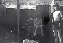 HUDO chiro Melle op kamp in Manderfeld, 1973