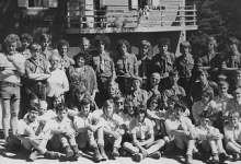 Groepsfoto chiro Melle, Tirol, Oostenrijk, 1977