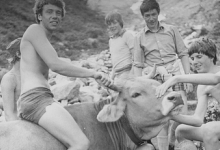 Rodeo op reis in Tirol, Oostenrijk, 1977