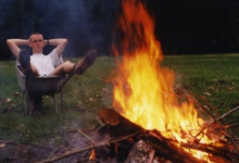 Kampvuur, Berlare, 2000.