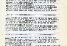 Flyer &#039;Lees-in&#039; chiro Scheldering, Melle, 1973