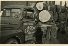 Houtzagerij D&#039;Hont, eerste vrachtwagen, Landskouter
