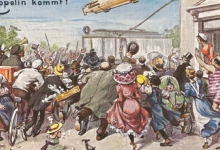 Duits enthousiasme door de komst van de zeppelin, 1910