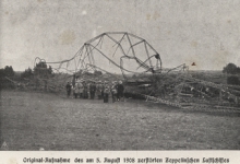 Neergestorte zeppelin LIV, 1908