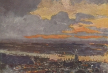 Een zeppelin bombardement op Antwerpen, 1914
