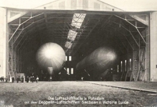 Dubbele zeppelinloods in Potsdam
