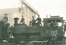 De spoorlijn tussen Gontrode en Landskouter doorgetrokken tot aan de hal van het vliegveld van Gontrode, 1915