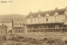 Het station van Gontrode aan het eind van de 19de eeuw