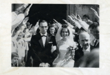 Huwelijk Roger Moens van &#039;Vlierzele Sportief&#039;, Sint-Lievens-Houtem, 1961