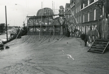 Opbouw begoniafestival, Lochristi, 1977