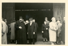 Afscheid voor vertrek pater Alfons Mabilde naar Belgisch-Congo, Antwerpen, 1954