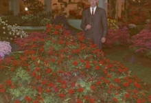 René Van Hecke op Floraliën, Gent, jaren 1960
